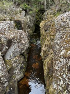 Sun Creek, diversion for tin mining (DW)